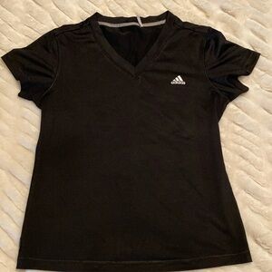 Adidas clima365 black v neck athletic tee